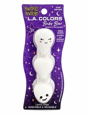 L.A. COLORS x Beautifully Bewitched Baby Boos Ghost Makeup Sponges White (3pc)